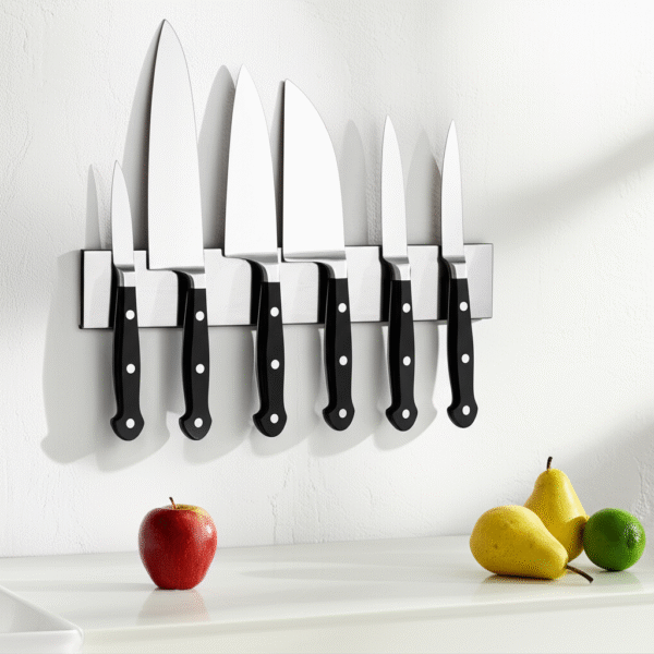 16" Magnetic Knife Strip for Wall | No-Drill Stainless Steel Kitchen Tool Holder & Rack