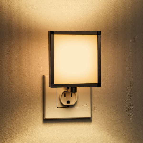 2-Pack Dimmable LED Night Lights | Auto Sensor, Soft White Plug-in for Bedroom, Hallway