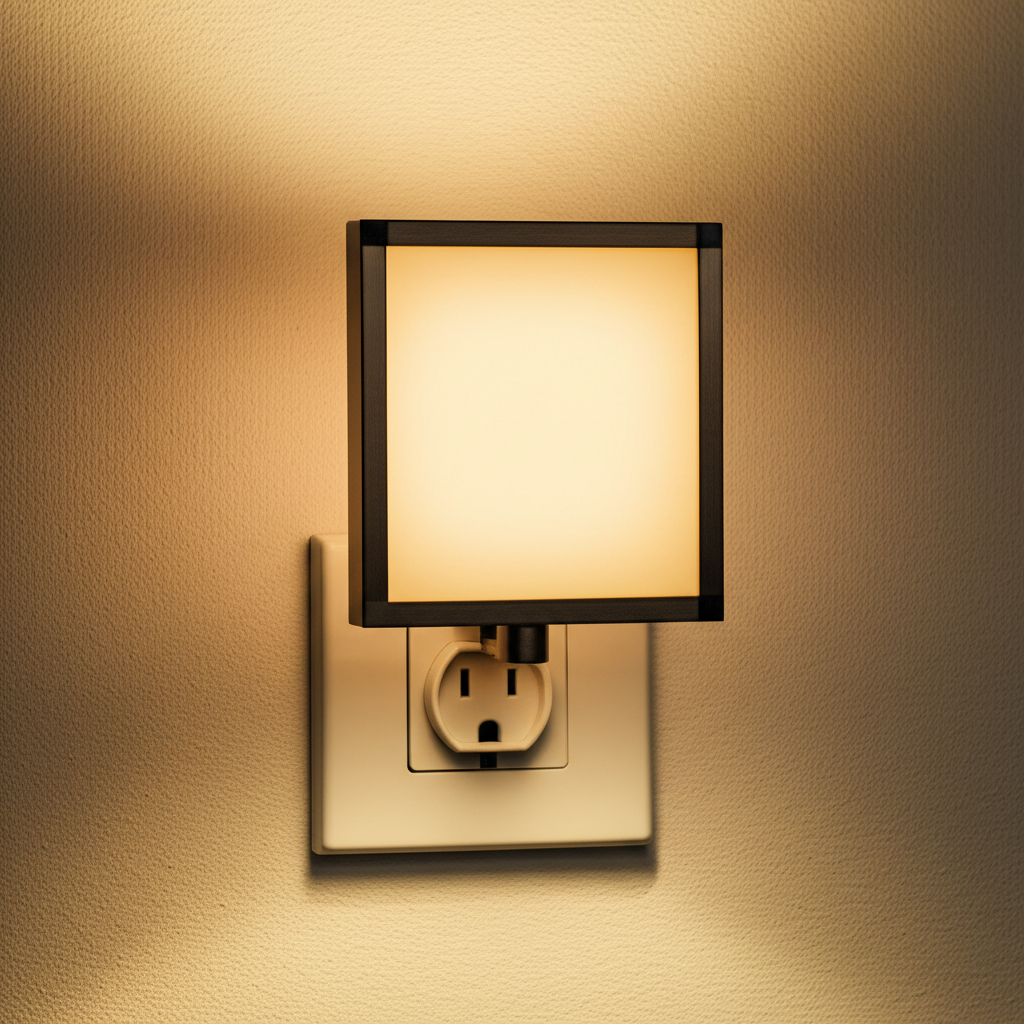 2-Pack Dimmable LED Night Lights | Auto Sensor, Soft White Plug-in for Bedroom, Hallway