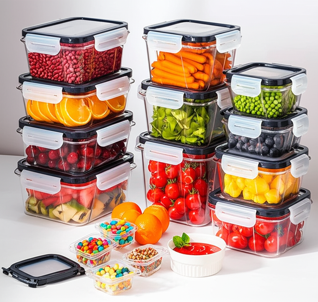 40 PC Airtight Food Storage Containers with Lids - Leakproof Meal Prep Set w/ Labels