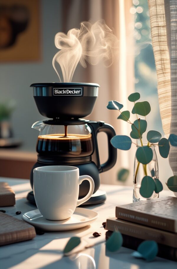 Black+Decker Coffee Maker: Rich Flavor, No-Drip Pour - Brews 12 Cups