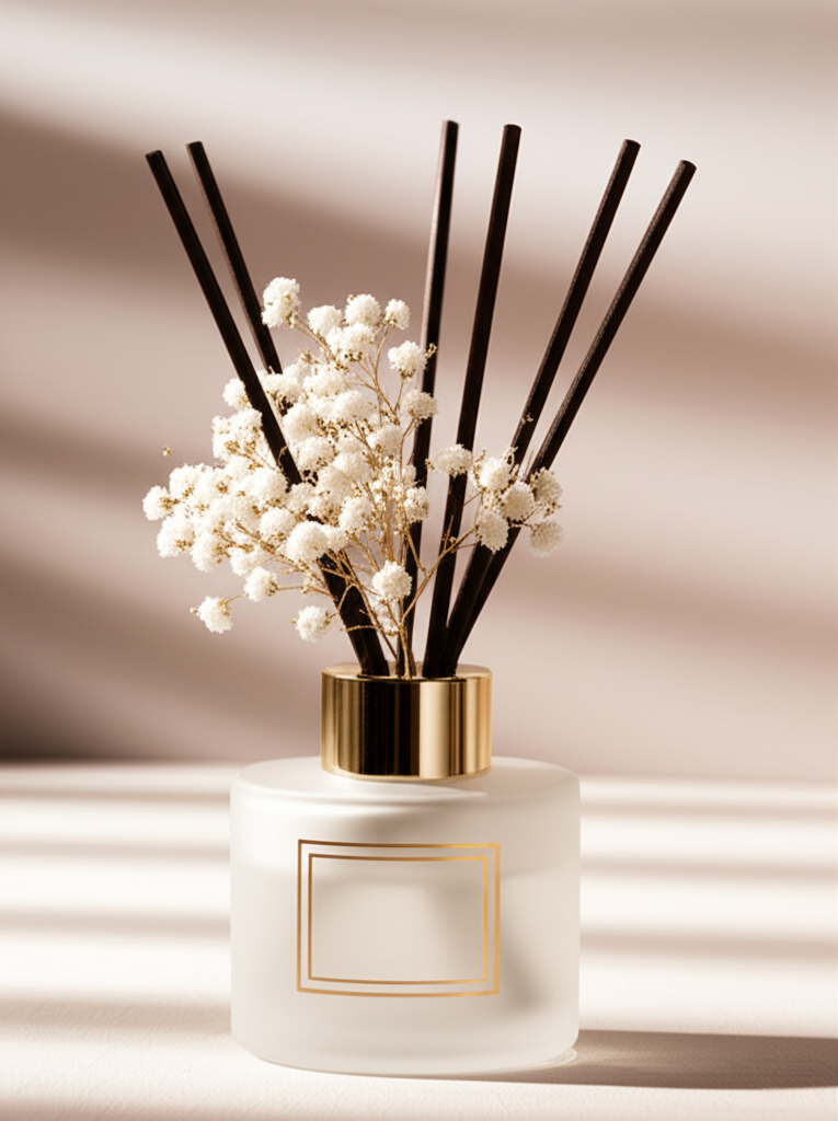 Clean Linen Reed Diffuser Set - 90-Day Fresh Home & Bathroom Decor Gift