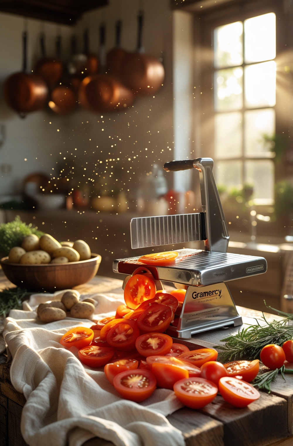 Adjustable Mandoline Slicer - Safe Cut, Pro Results!