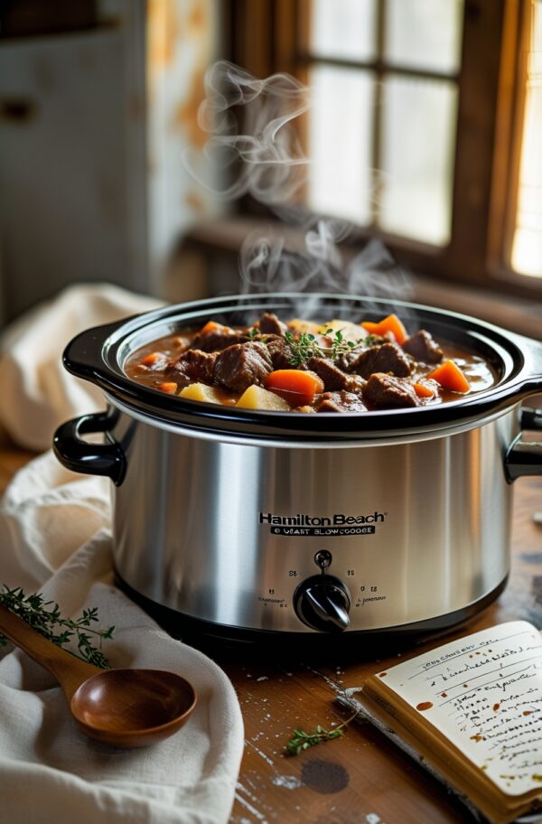 6-Qt Slow Cooker: Easy Family Meals, Dishwasher Safe Crockpot - Image 2