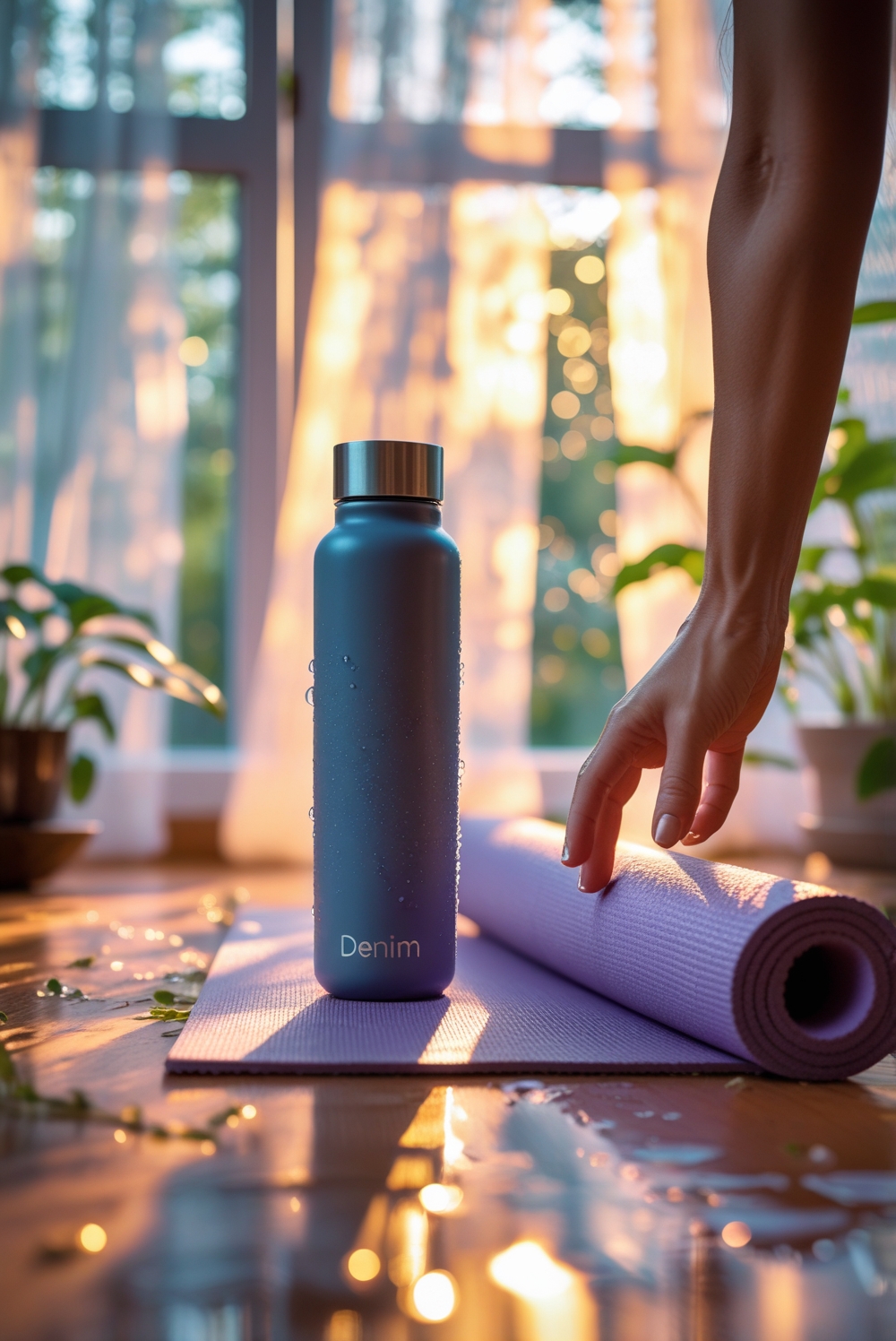 Owala FreeSip Insulated Stainless Steel Water Bottle with Straw, BPA-Free Sports Water Bottle, Great for Travel, 24 Oz, Denim