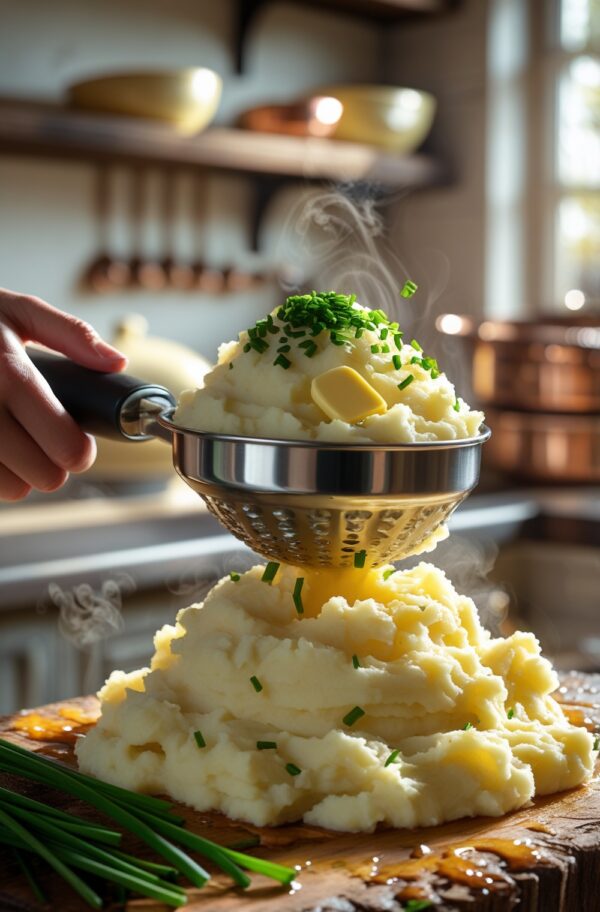 Potato Ricer: Large 15oz Stainless Steel Masher - Perfect Fluffy Mash! - Image 2