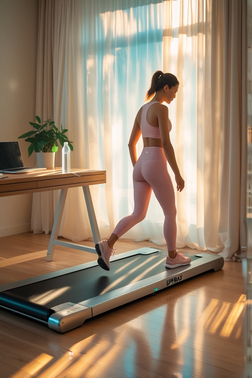 Sperax Walking Vibration Pad with APP, 3 in 1 Under Desk Treadmill, 2.5HP Low Noise Walking Treadmill Pad with Remote Control,Portable Treadmills for Home Office